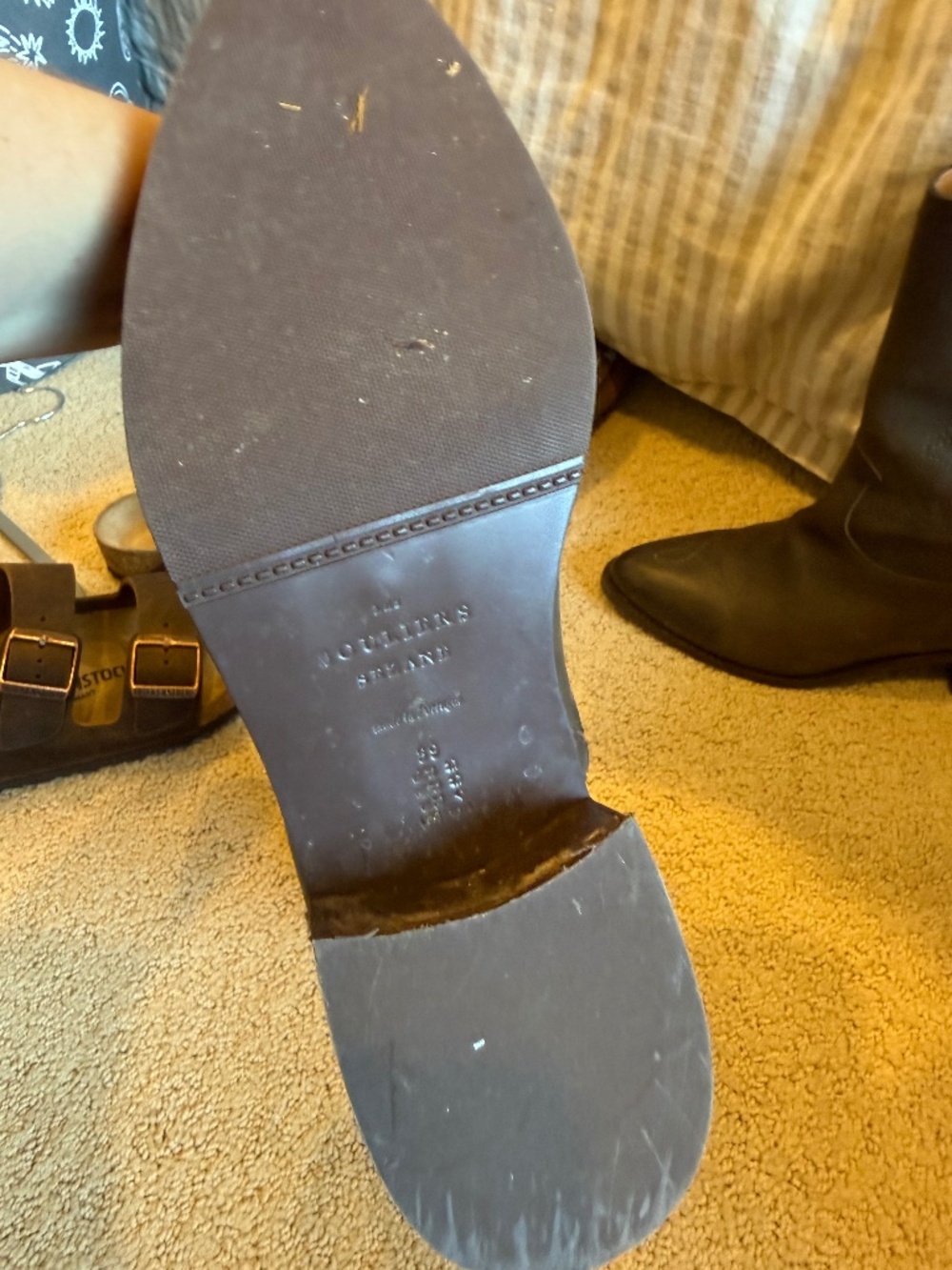 Sezane Ivana Low Boots Brown Nubuck - Size US 8 - Picture 5 of 5